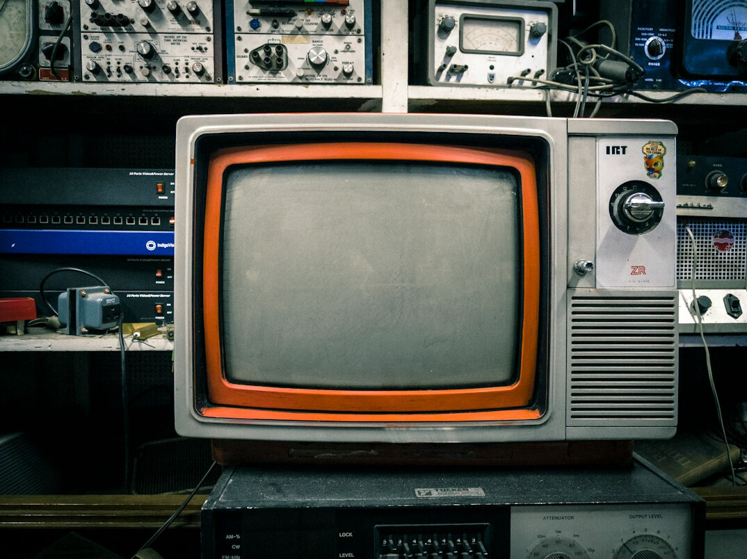 vintage television set
